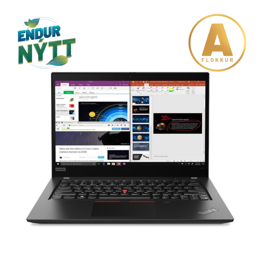 Lenovo ThinkPad X395 fartölva 13,3" FHD R7 Pro-3700U 16/512GB W11P, ísl. lykl., endurnýtt - image 3 [a17267bac7]