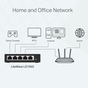 TP-Link 5 porta 10/100/1000Mbps switch LS105, Blár - image 4 [ac7256b314]