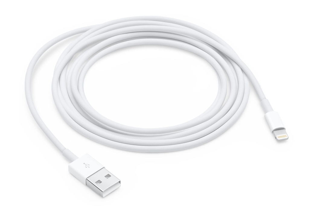 Apple USB-A í Lightning kapall, 2 metrar, hvítur - image 2 [777cb45da9]