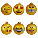 Mikamax Emoticon jólakúlur - image 2 [58b51b78a4]