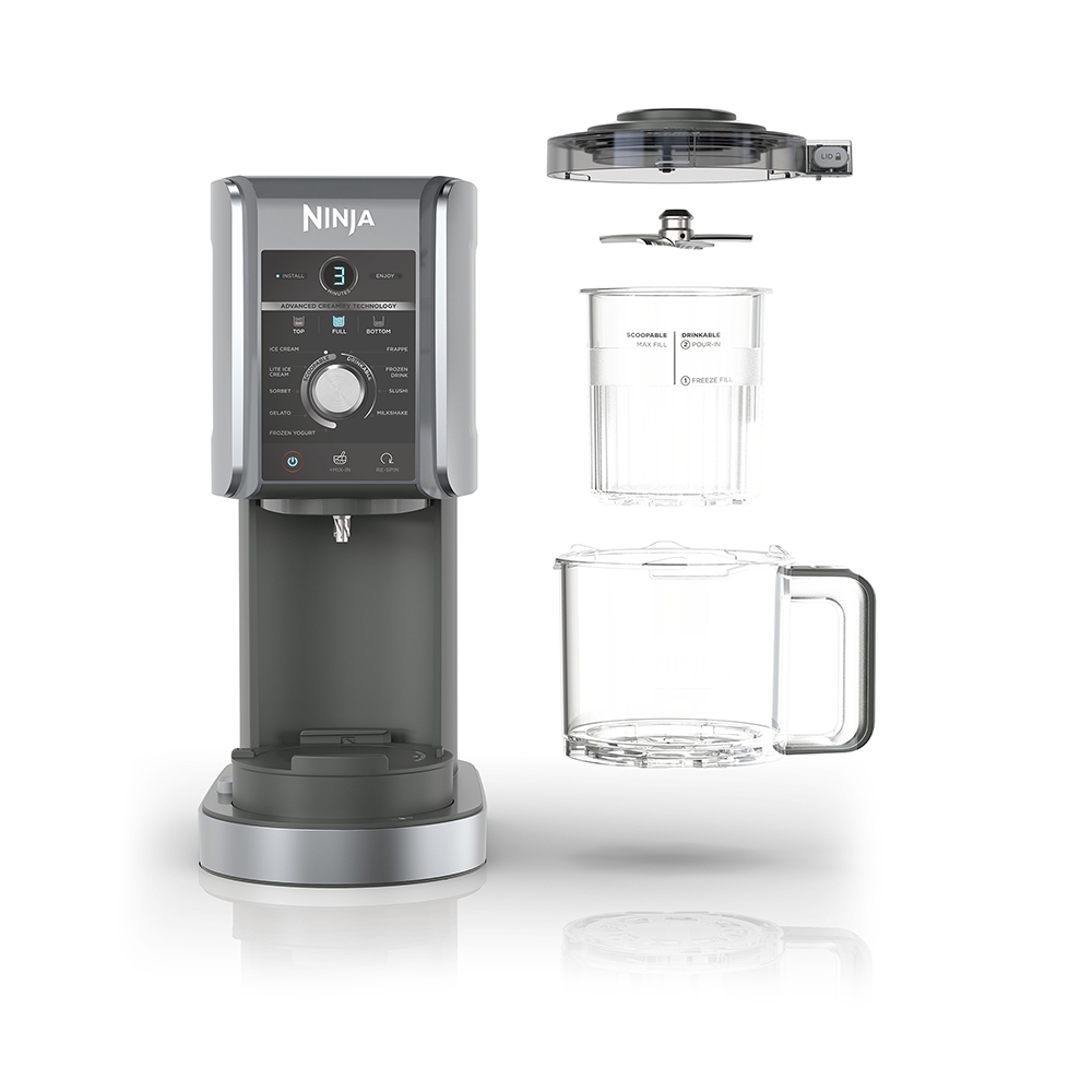 Ninja CREAMi Deluxe 10-in-1 NC502EU ísvél, 10 kerfi, 2x 709ml XL ílát - image 7 [dd212562e4]