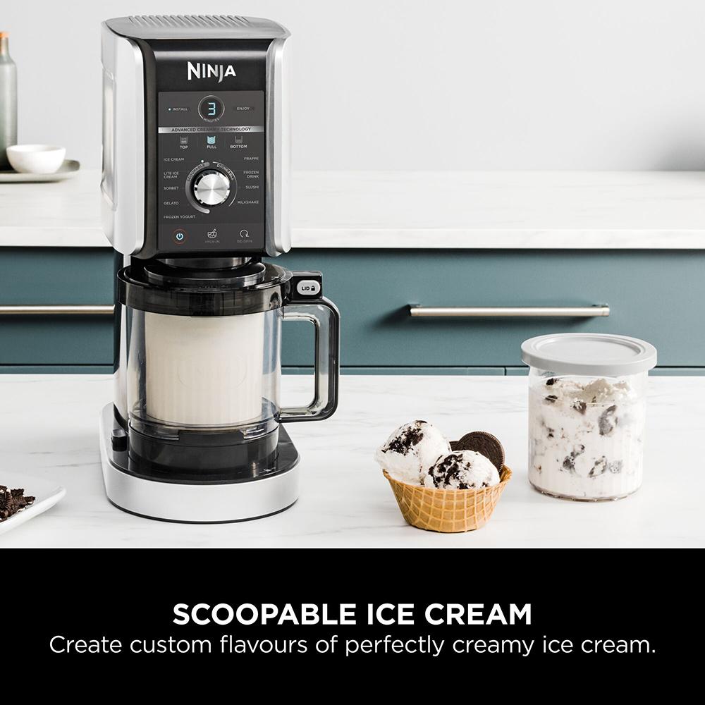 Ninja CREAMi Deluxe 10-in-1 NC502EU ísvél, 10 kerfi, 2x 709ml XL ílát - image 12 [09f7ed8b57]