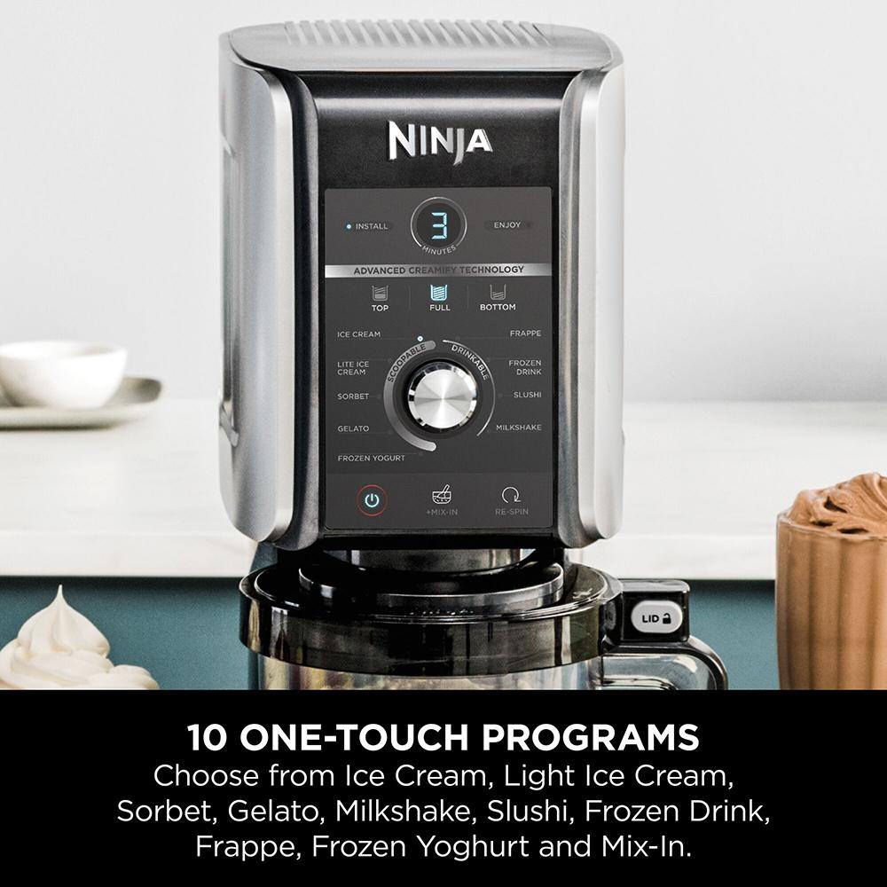 Ninja CREAMi Deluxe 10-in-1 NC502EU ísvél, 10 kerfi, 2x 709ml XL ílát - image 16 [282502ea71]