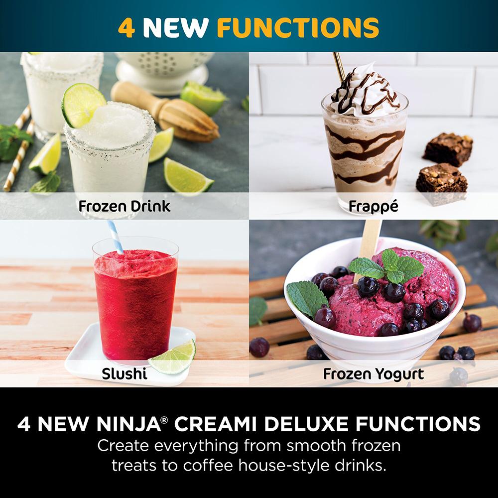 Ninja CREAMi Deluxe 10-in-1 NC502EU ísvél, 10 kerfi, 2x 709ml XL ílát - image 20 [6b43592a8b]