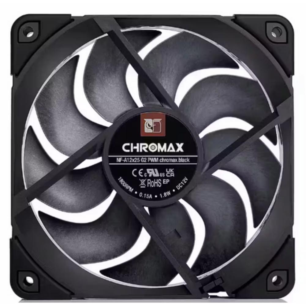 Noctua NF-A12x25 G2 Chromax PWM hljóðlát kassavifta, 6 ára ábyrgð - image 3 [60a7b3ddef]