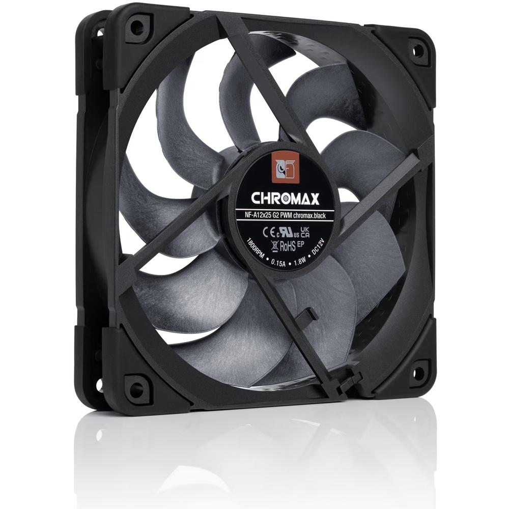 Noctua NF-A12x25 G2 Chromax PWM hljóðlát kassavifta, 6 ára ábyrgð - image 9 [3a8c224cc4]