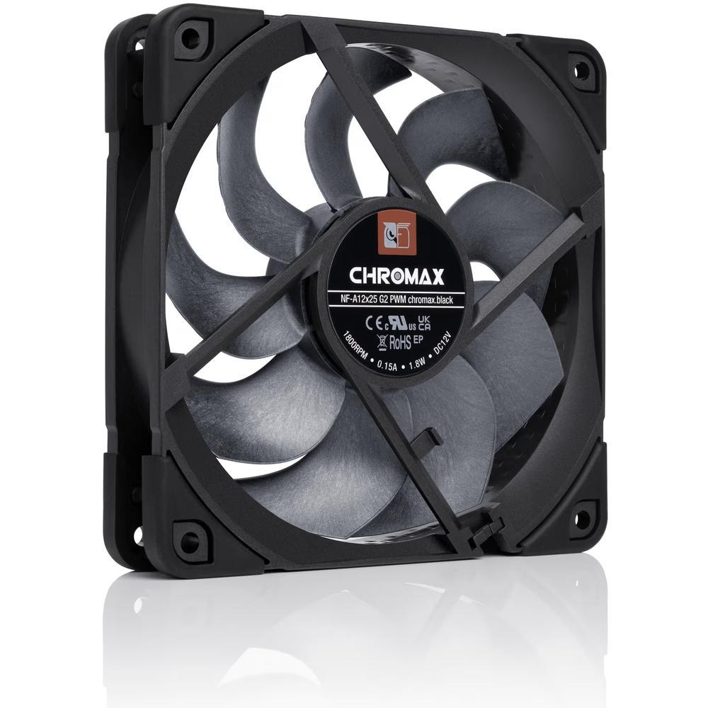 Noctua NF-A12x25 G2 Chromax PWM hljóðlát kassavifta, 6 ára ábyrgð - image 10 [223fd4f7e7]