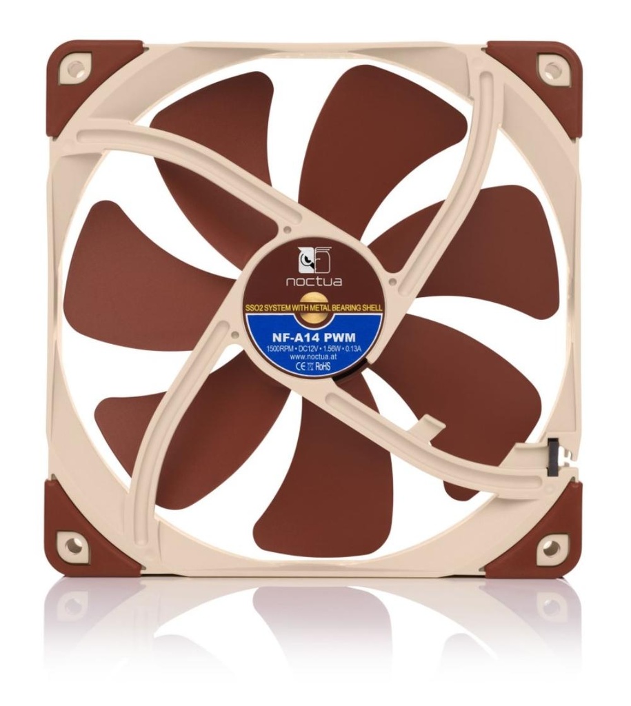 Noctua NF-A14-PWM hljóðlát kassavifta, 6 ára ábyrgð - image 3 [d7d98a3382]