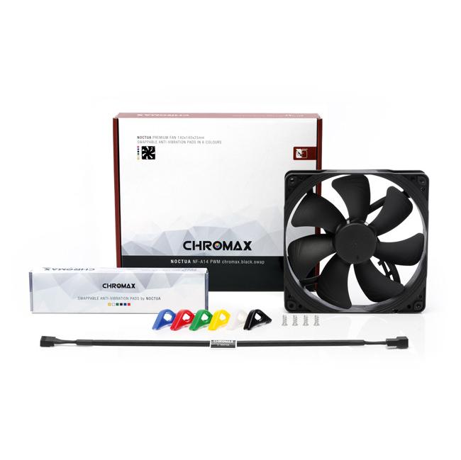 Noctua NF-A14-PWM Chromax hljóðlát kassavifta, 6 ára ábyrgð - image 2 [b8771e0046]
