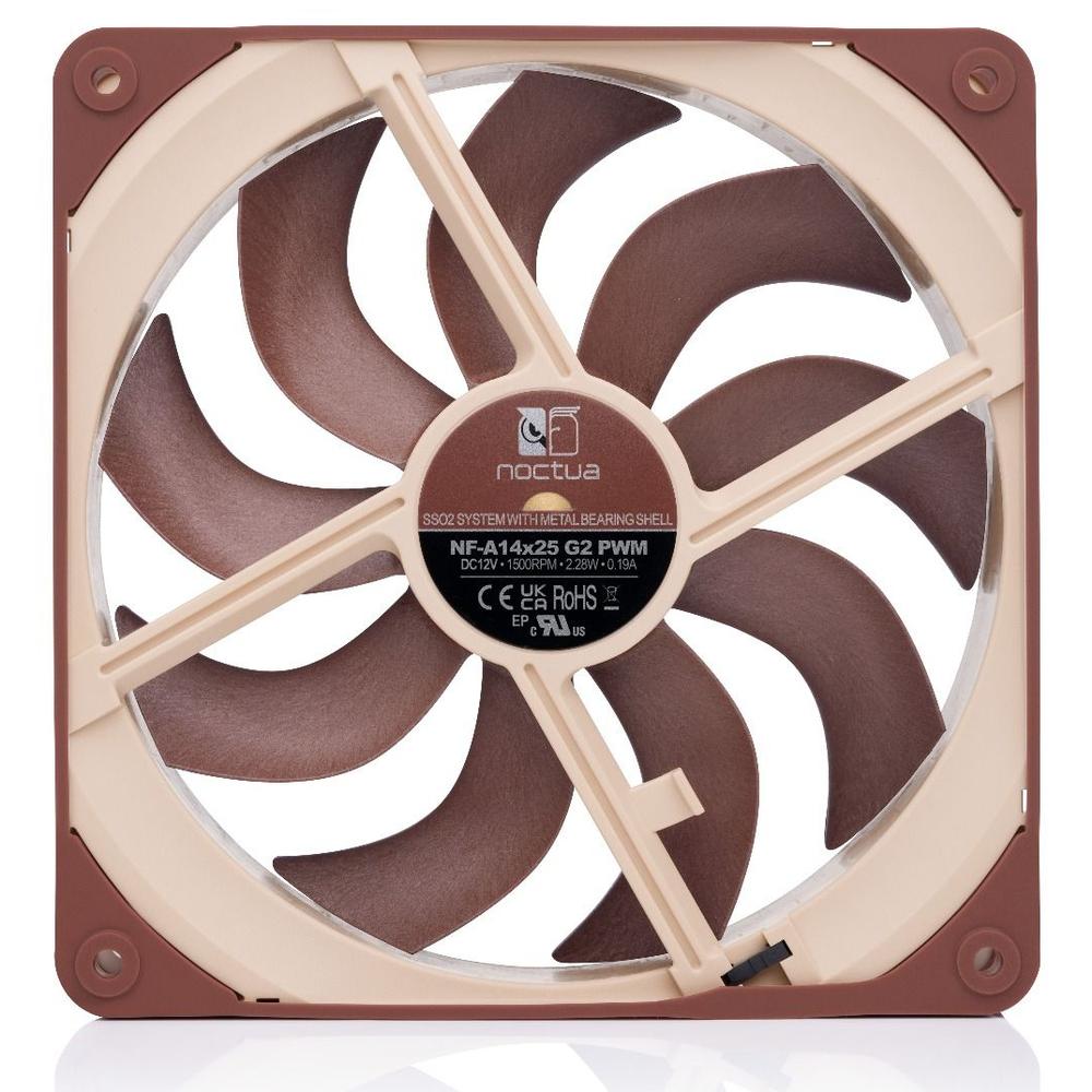 Noctua NF-A14x25 G2 hljóðlát kassavifta, 6 ára ábyrgð - image 8 [252f15d9aa]