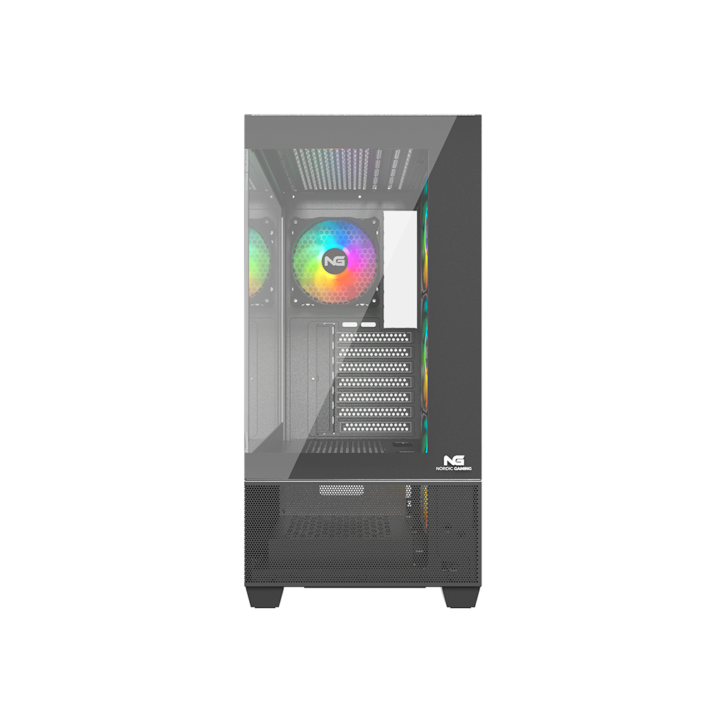 Nordic Gaming Hugin ATX TG RGB turnkassi m. glugga, Svartur - image 2 [7f34ed9957]