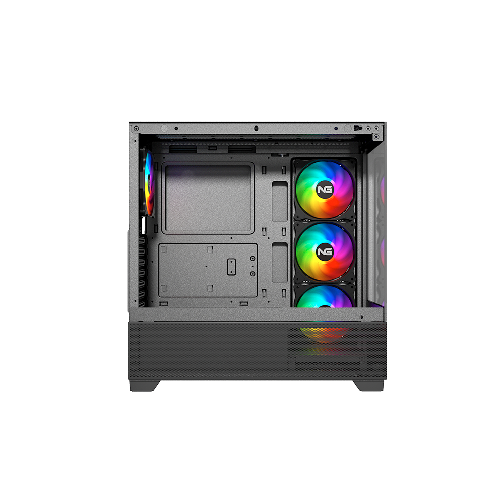 Nordic Gaming Hugin ATX TG RGB turnkassi m. glugga, Svartur - image 3 [841b857b57]