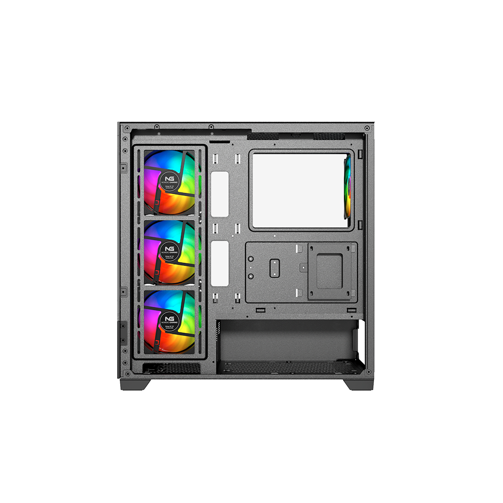 Nordic Gaming Hugin ATX TG RGB turnkassi m. glugga, Svartur - image 7 [7da2099690]