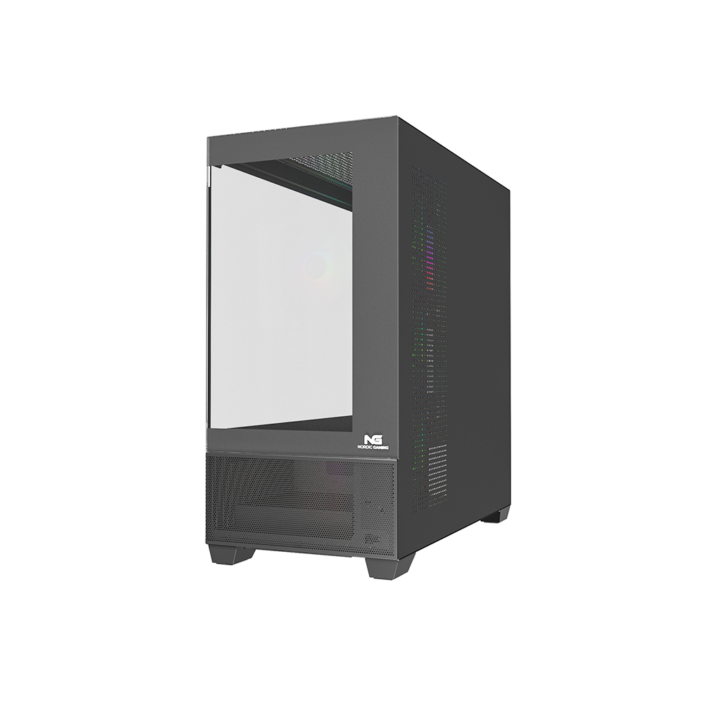 Nordic Gaming Hugin ATX TG RGB turnkassi m. glugga, Svartur - image 9 [d43b304e4a]