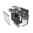 Nordic Gaming Hugin ATX TG RGB turnkassi m. glugga, Svartur - image 10 [894f7bd352]