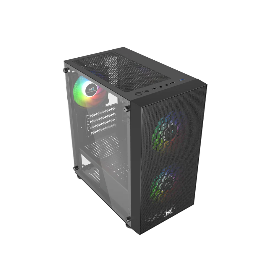 Nordic Gaming Mjolnir RGB mATX turnkassi, svartur - image 3 [704df7daca]