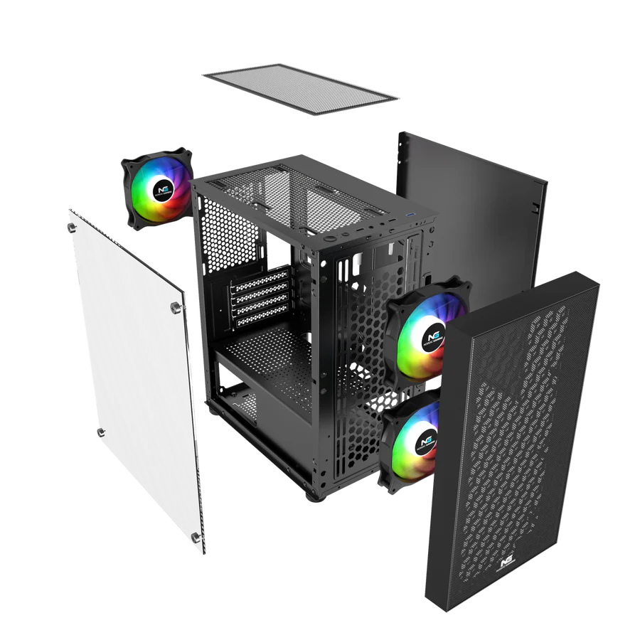 Nordic Gaming Mjolnir RGB mATX turnkassi, svartur - image 15 [a7833df6f8]