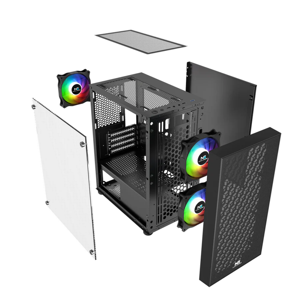 Nordic Gaming Mjolnir RGB mATX turnkassi, svartur - image 16 [b8b869fad6]