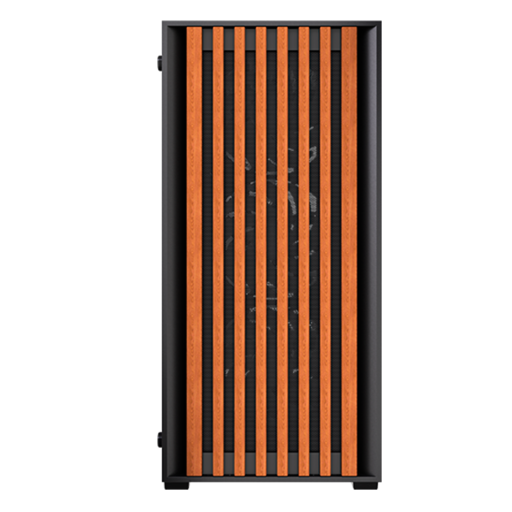Nordic Gaming Ratatosk ATX turnkassi með viðarpanel, svartur - image 2 [059ac01283]