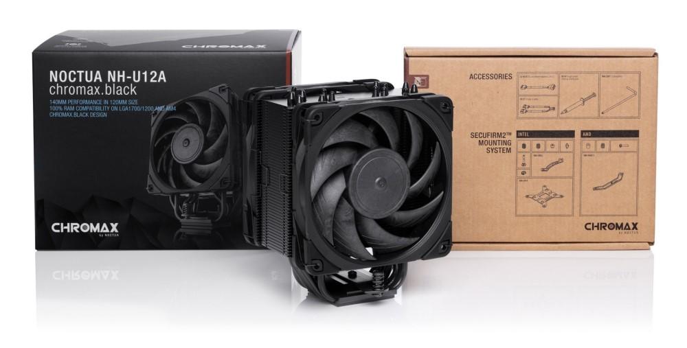 Noctua NH-U12A chromax.black örgjörvakæling AMD/Intel, 6 ára ábyrgð - image 8 [19a7aa170c]