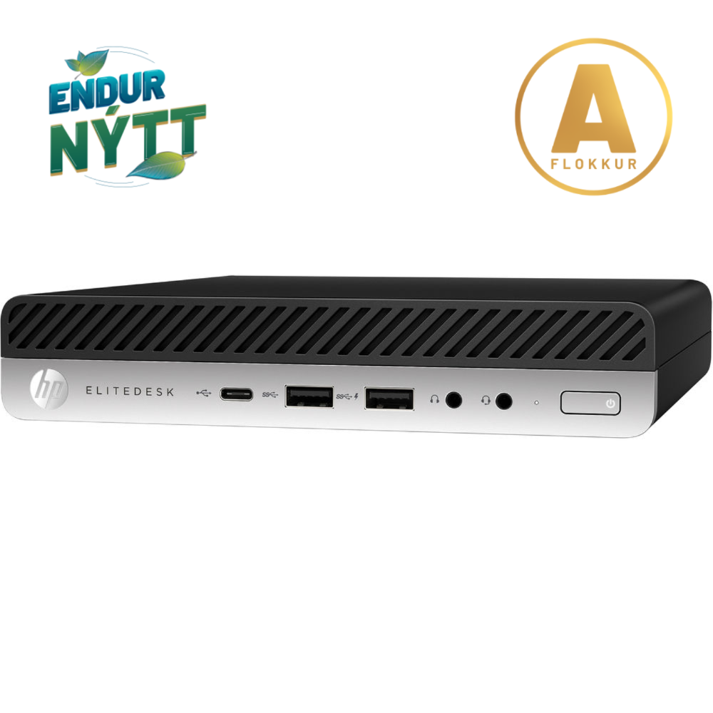 HP EliteDesk 600 G4 smátölva i5-9500T 16/256GB Wifi, W11P, endurnýtt - image 6 [d1db21736d]
