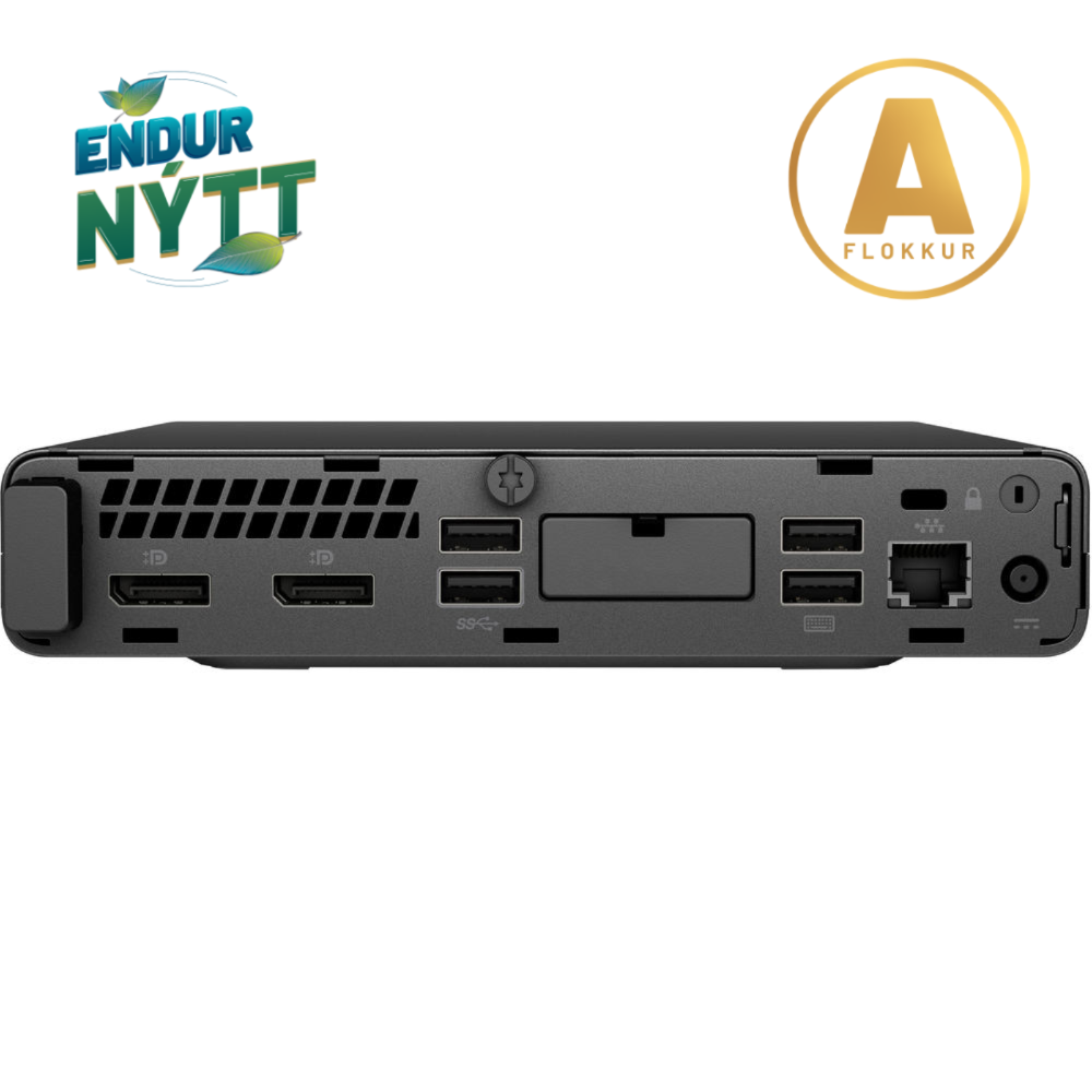 HP EliteDesk 600 G4 smátölva i5-9500T 16/256GB Wifi, W11P, endurnýtt - image 7 [80f3f40eba]