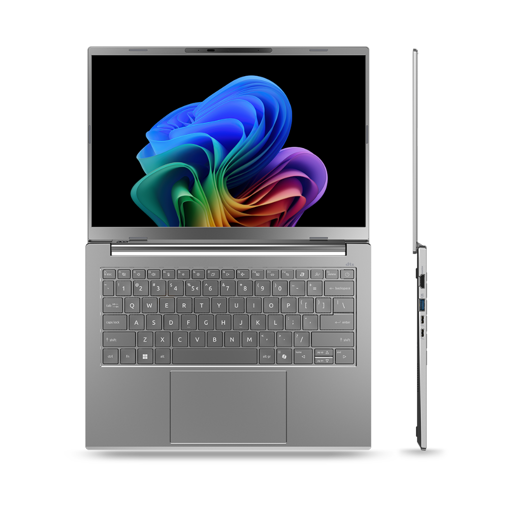 Acer Aspire 14 AI+ fartölva, 14" FHD+120 Ryzen AI-5-340 16/512GB W11, Stál grá - image 3 [9072f01f4b]