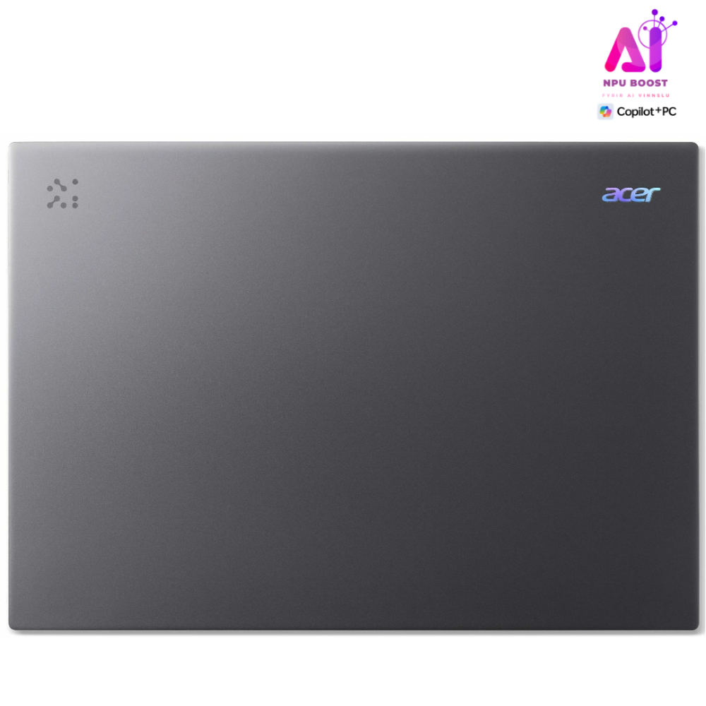 Acer Aspire 16 AI+ fartölva, 16" FHD+120 Ryzen AI-5-340 16/512GB W11, nps, Stál grá - image 5 [00757b8746]