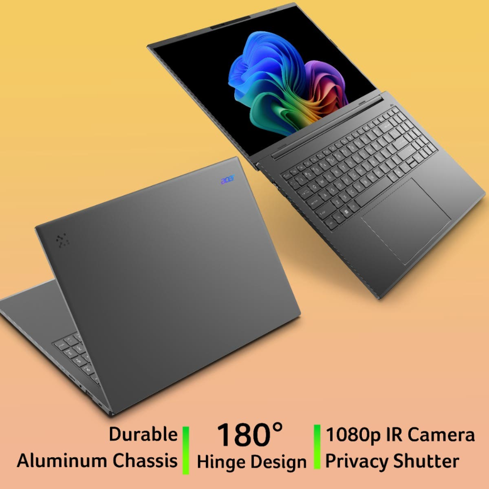 Acer Aspire 16 AI+ fartölva, 16" FHD+120 Ryzen AI-5-340 16/512GB W11, nps, Stál grá - image 9 [7d097cdb44]