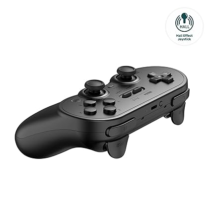 8BitDo Pro 2 þráðlaus Bluetooth Hall-Effect stýripinni fyrir Switch 2, Svartur - image 5 [045b0bb97c]