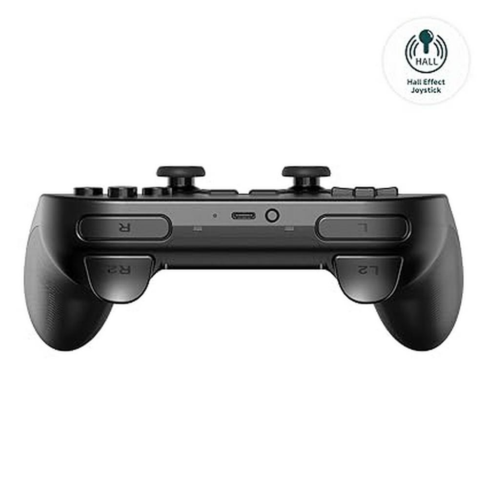 8BitDo Pro 2 þráðlaus Bluetooth Hall-Effect stýripinni fyrir Switch 2, Svartur - image 8 [734b900c9b]