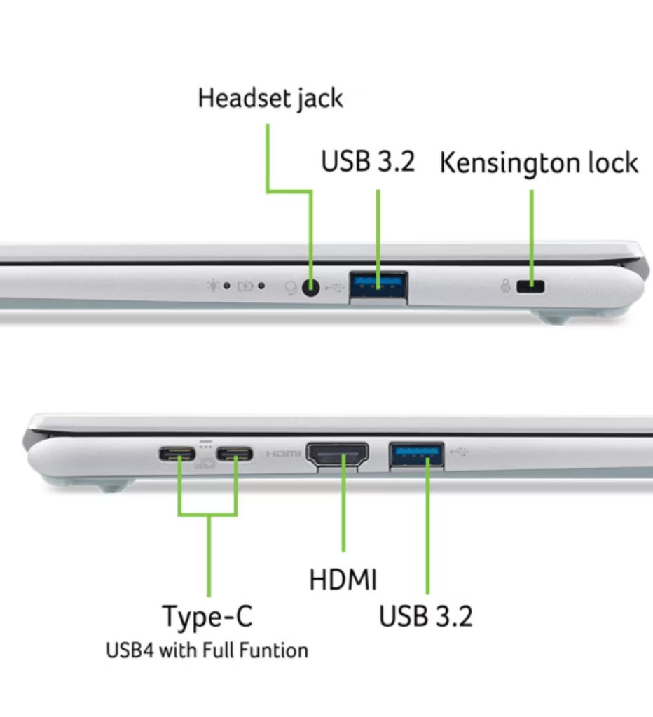 Acer Aspire Go 14 Slim fartölva, 14" FHD+ i7-150U 32GB 1TB W11, Grá - image 10 [084c82d31f]