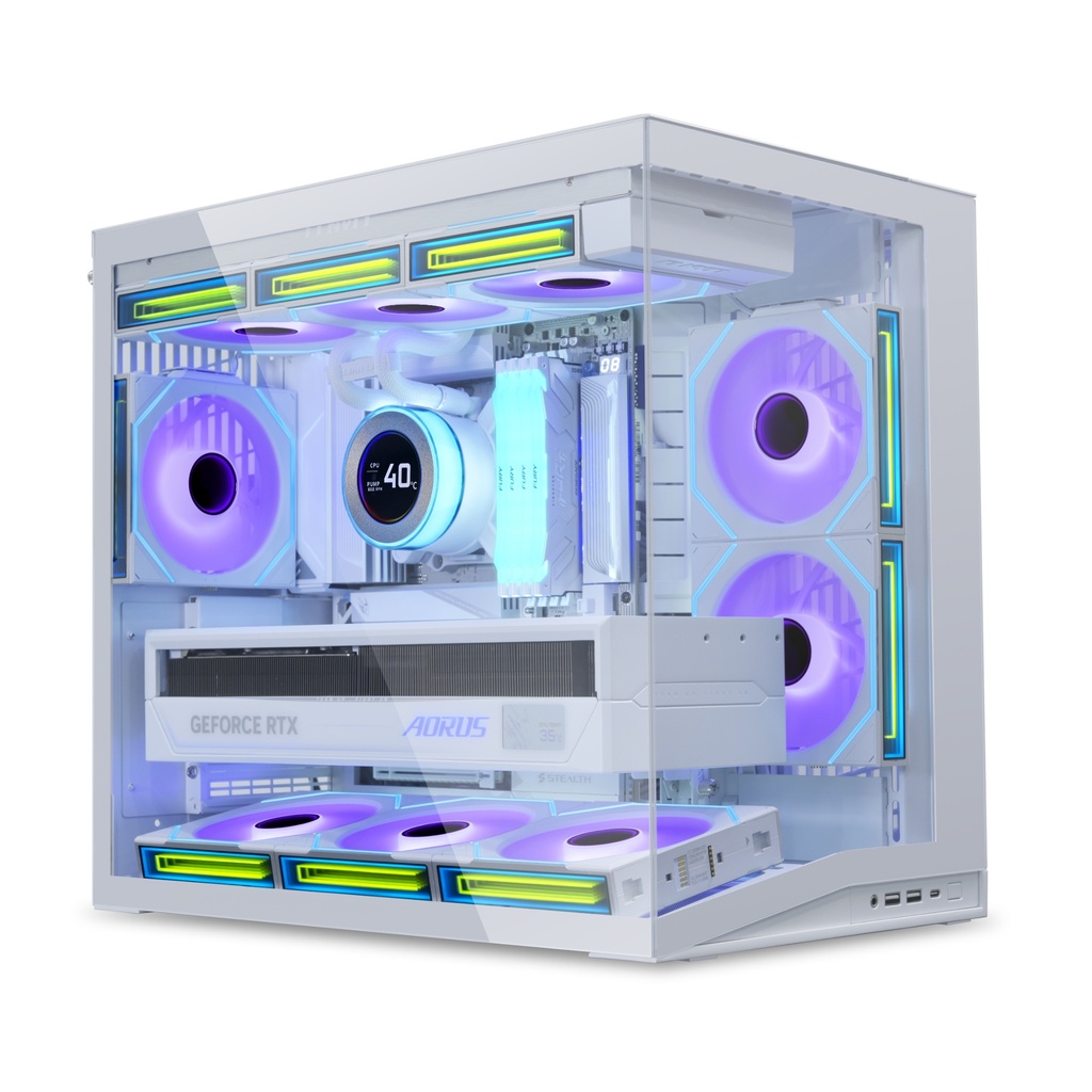 Lian-Li O11 V2 Dynamic Mini turnkassi, hvítur - image 3 [6fbe84ab32]