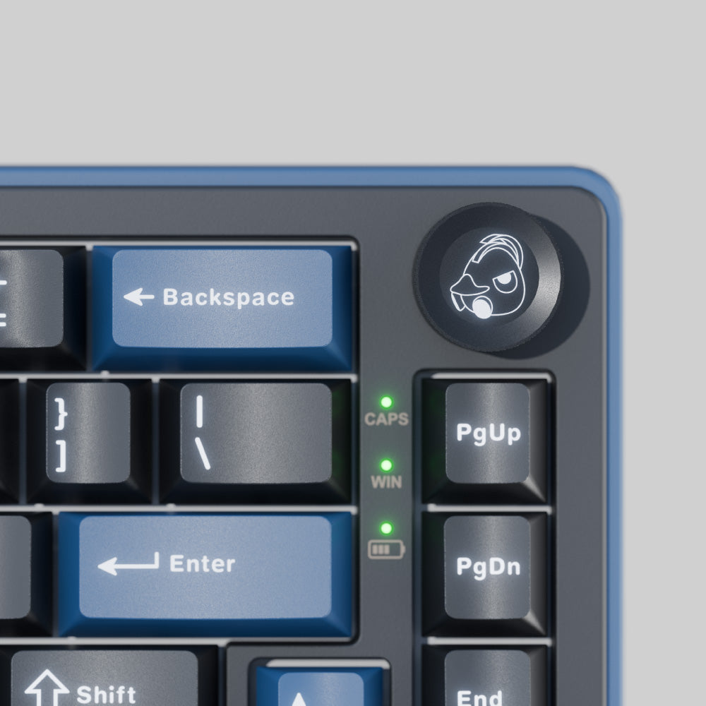 Ducky OK-M SF RGB þráðlaust multi-device lyklaborð, KTT Baby Tactile svissar, íslenskt, svart - image 4 [42aa072190]
