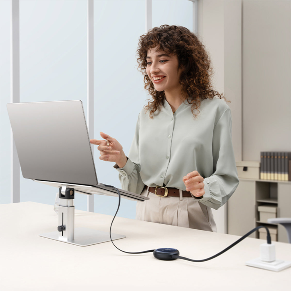 Baseus Nomos útdraganlegur USB-C kapall, 100W, 1.5m - image 6 [650dbd89bc]