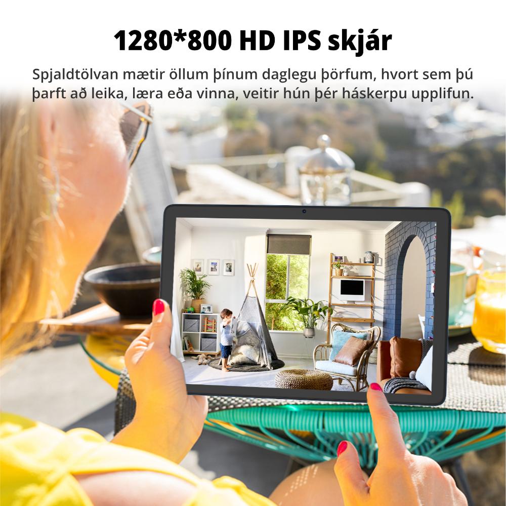 Pritom TronPad P30H-4G 10" HD+ 8-kjarna 6/128GB Android 15 4G LTE, spjaldtölva, kickstand cover, Grá - image 6 [8aea6455f9]