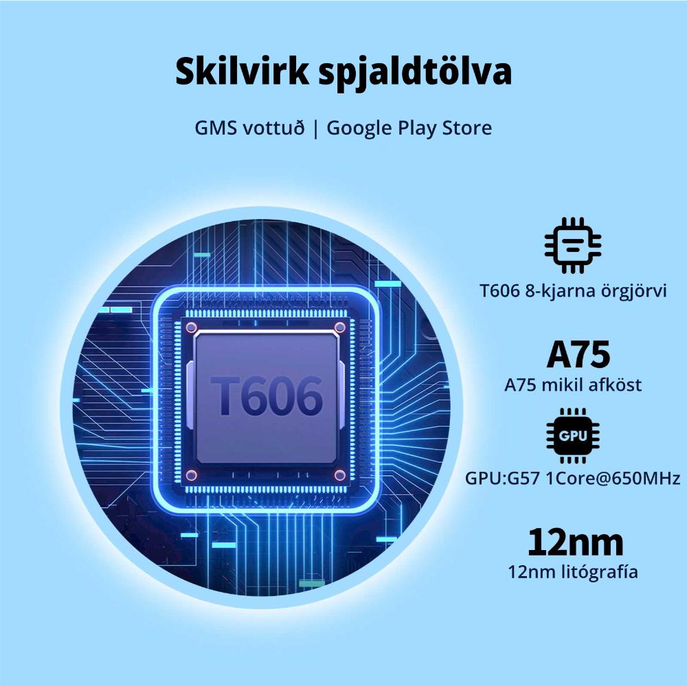 Pritom TronPad P30H-4G 10" HD+ 8-kjarna 6/128GB Android 15 4G LTE, spjaldtölva, kickstand cover, Grá - image 10 [e75336611e]