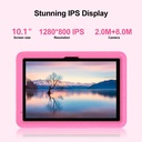 Pritom Kid Tab P30HK 10" HD+ 8-kjarna 4/128GB Android 15 spjaldtölva með bumper, Bleik - image 3 [46f4b402a2]
