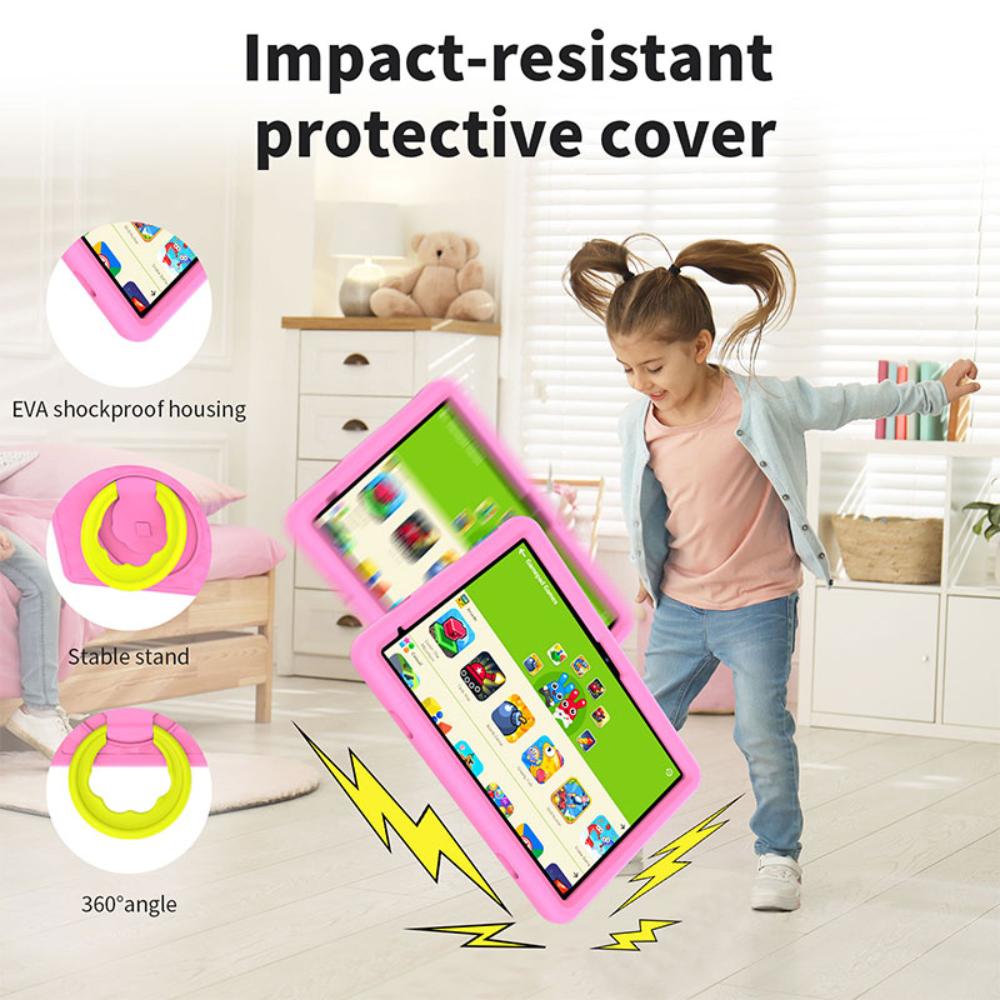 Pritom Kid Tab P30HK 10" HD+ 8-kjarna 4/128GB Android 15 spjaldtölva með bumper, Bleik - image 6 [1300cca7ce]