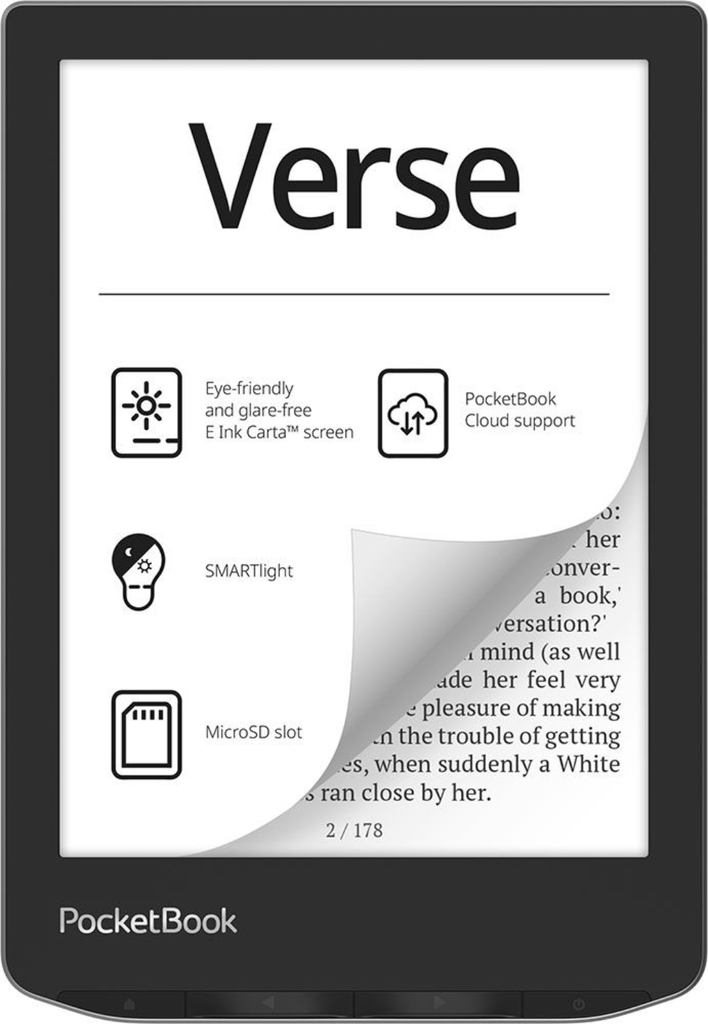 PocketBook Verse 6" lesbretti með íslensku viðmóti, grátt - image 4 [504a3a7d73]