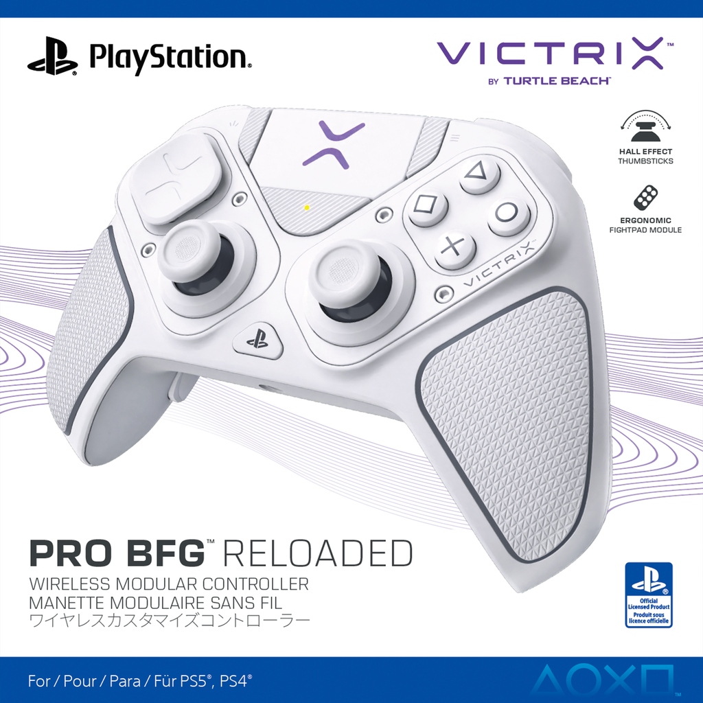 Turtle Beach Victrix Pro BFG Reloaded Hall-Effect stýripinni fyrir PS5/PC, hvítur - image 19 [f041010968]