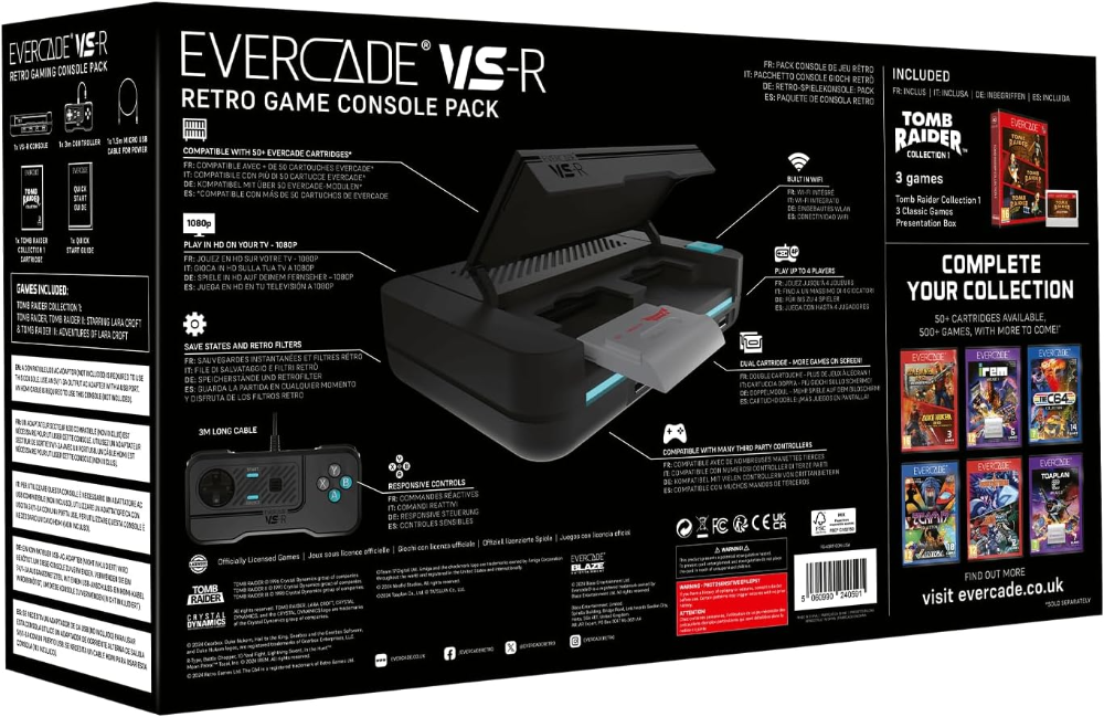 Evercade VS-R leikjatölva, svört - image 6 [8e6d43dab5]