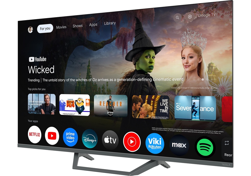 Tesla 43" QLED 4K Dolby Vision/Atmos Google TV snjallsjónvarp - image 7 [7ed08a56b4]