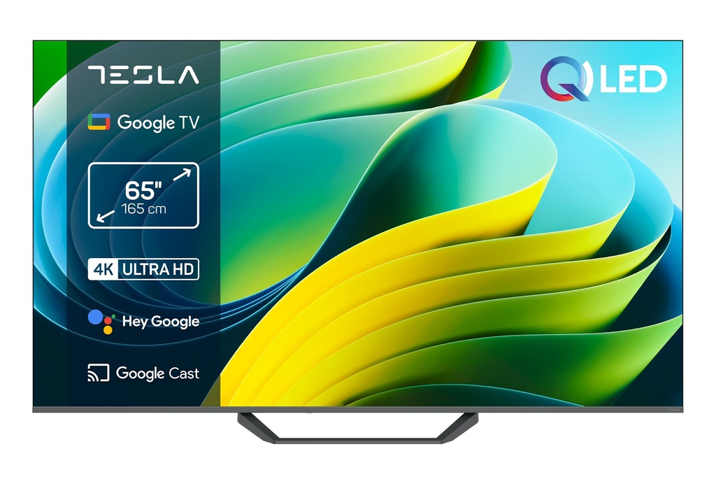 Tesla 65" QLED 4K Dolby Vision/Atmos Google TV snjallsjónvarp - image 2 [244d44ed43]