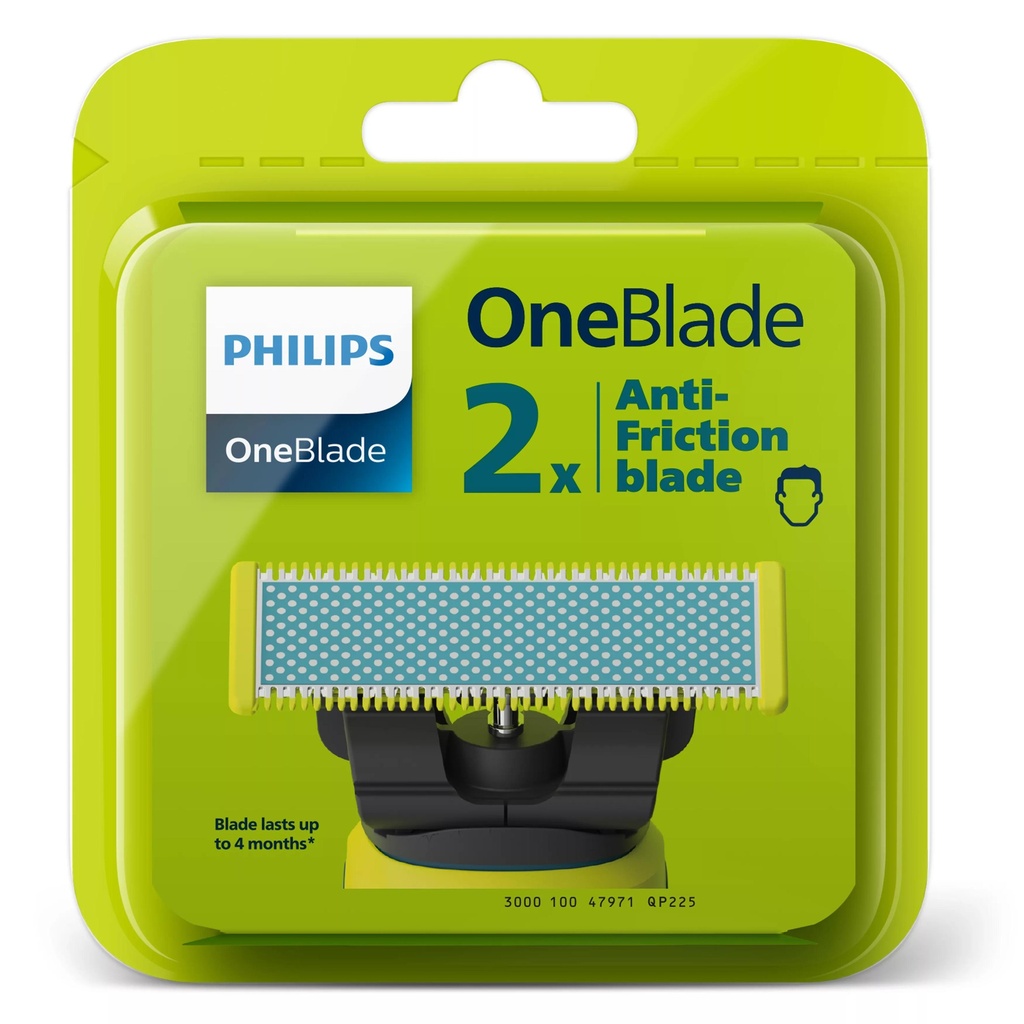 Philips OneBlade blá rakvélarblöð fyrir QP2824/10, 2stk - image 6 [be85f5a243]