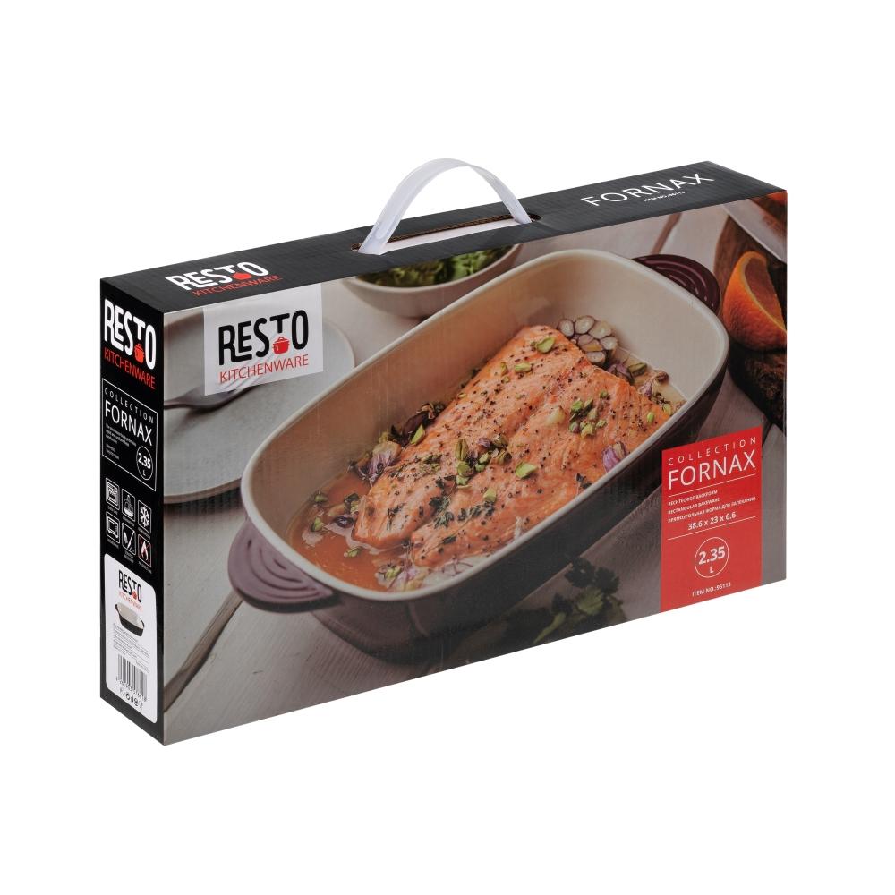 Resto Fornax eldfast 2,4L mót, 38,6x23x6,6cm, keramísk viðloðunarfrí húð, rautt - image 10 [7a3a713385]