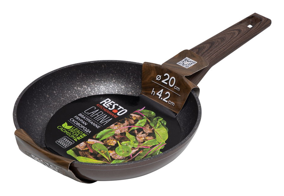 Resto Carina panna, 20cm, hert ál með viðloðunarfría marmarahúð - image 13 [72befeaebd]