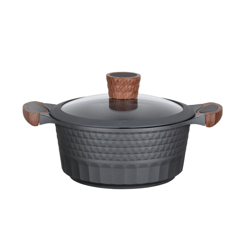 Resto Capella Casserole 2.6L pottur, 20cm, viðloðunarfrí húð, með glerloki - image 2 [8e823087a1]