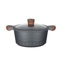 Resto Capella Casserole 4.6L pottur, 24cm, viðloðunarfrí húð, með glerloki - image 2 [ac1e086b2a]