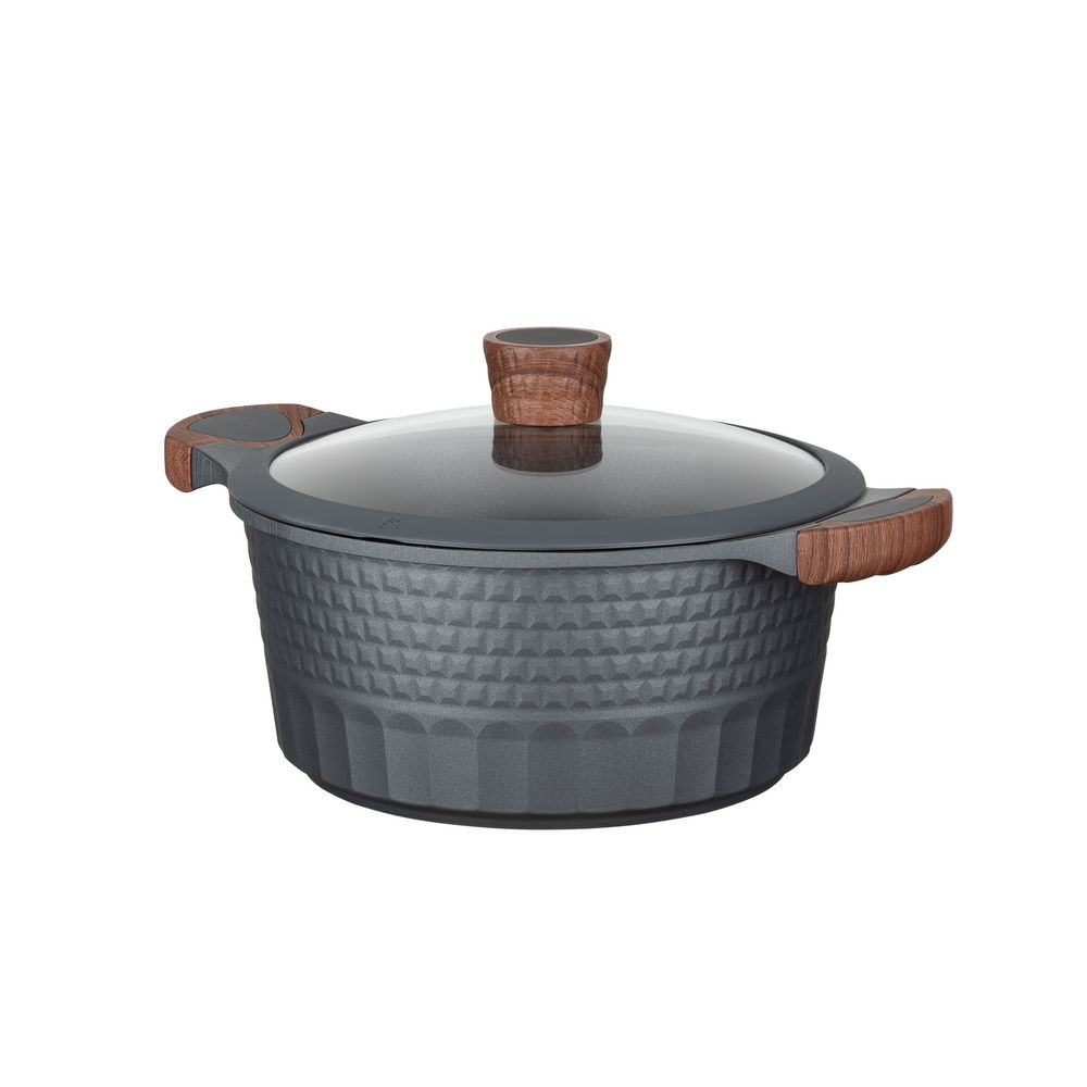 Resto Capella Casserole 4.6L pottur, 24cm, viðloðunarfrí húð, með glerloki - image 7 [72006ae021]